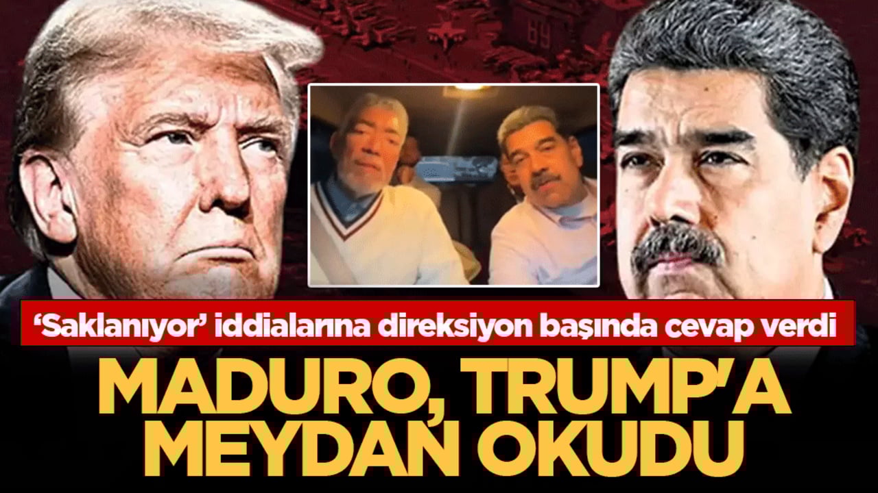 Maduro’dan Trump’a gövde gösterisi: "Korkudan tünellere saklandı" iddialarına aracı başında karşılık verdi