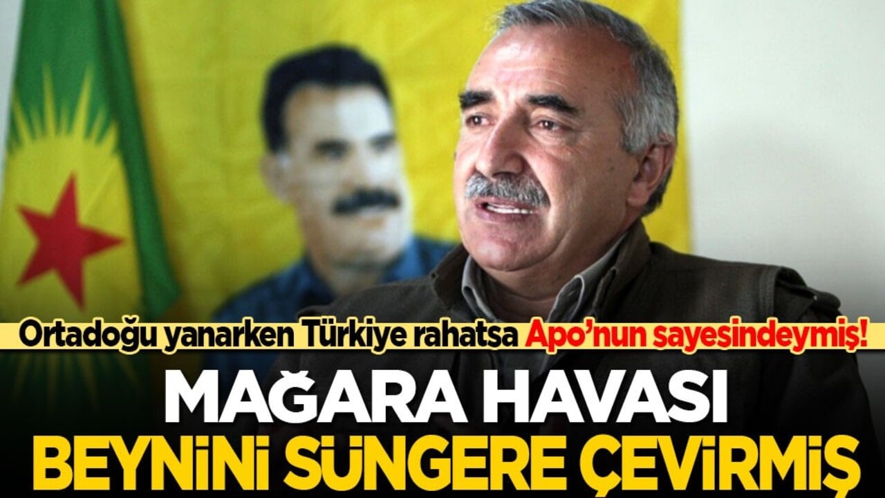 Mağara havası beynini süngere çevirmiş! Karayılan: Ortadoğu yanarken Türkiye rahatsa bu Apo'nun sayesinde!