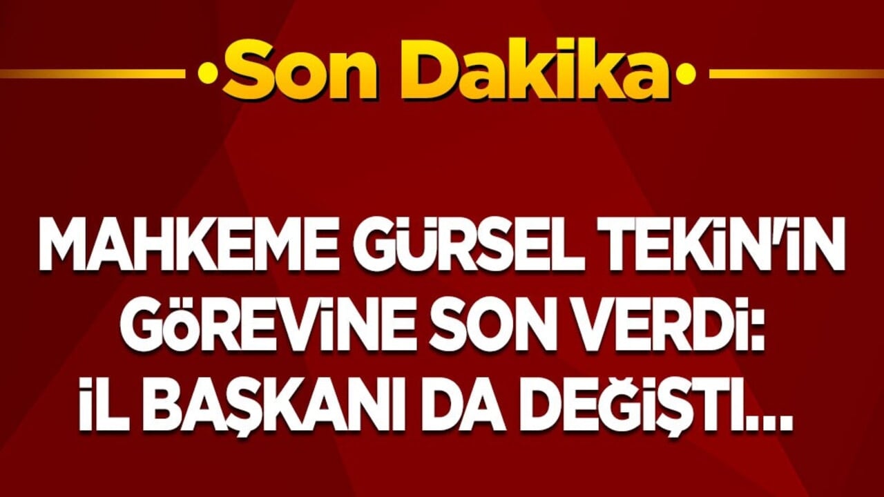 Mahkeme Gürsel Tekin'in görevine son verdi: CHP İstanbul İl Başkanı değişti…