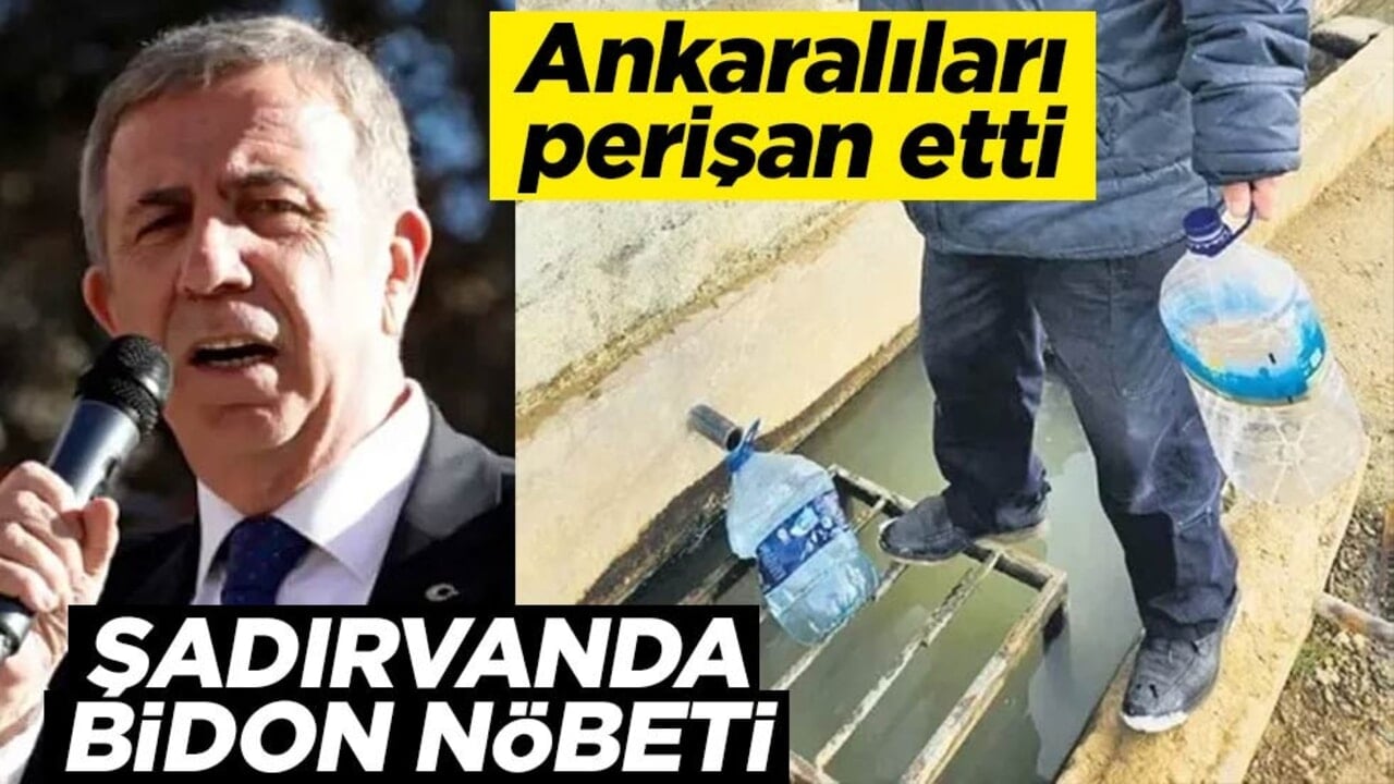 Mansur’un mağdur ettiği Ankaralılar şadırvanlara koştu! Başkent’te ‘bidon’ nöbeti