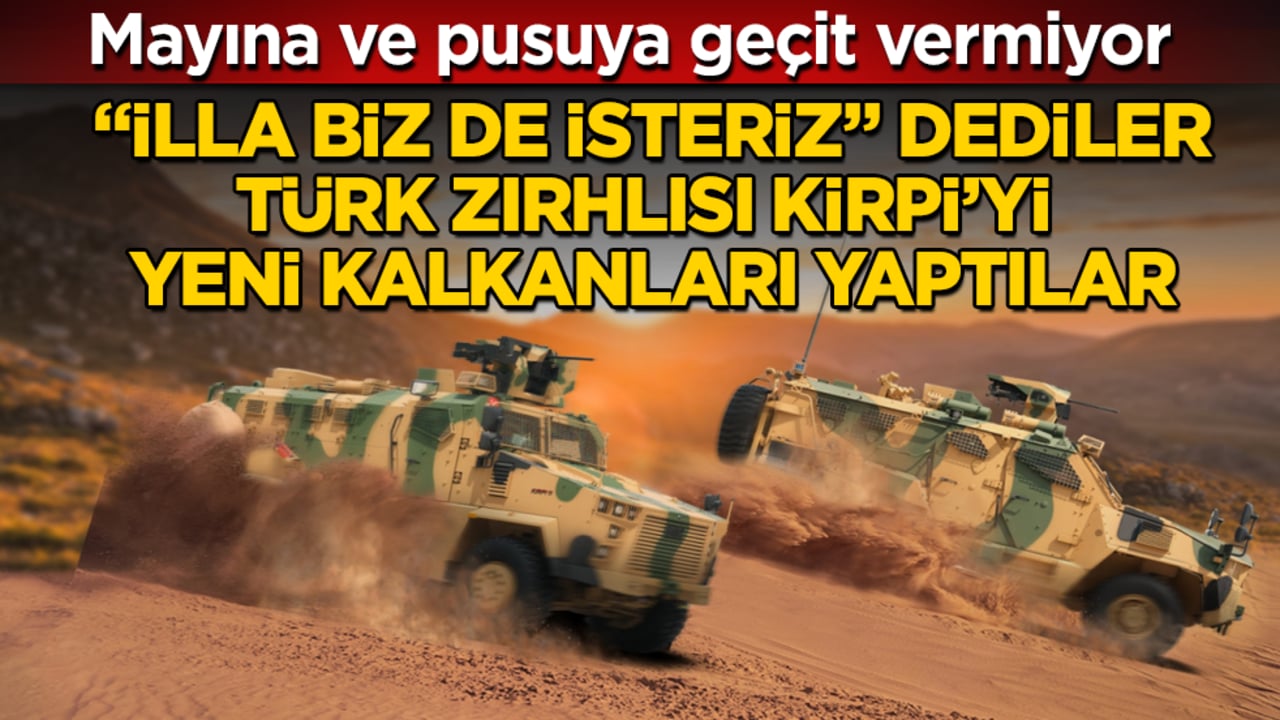 Mayına ve pusuya geçit vermiyor! "İlla biz de isteriz" dediler, Türk zırhlısı KİRPİ’yi yeni kalkanları yaptılar