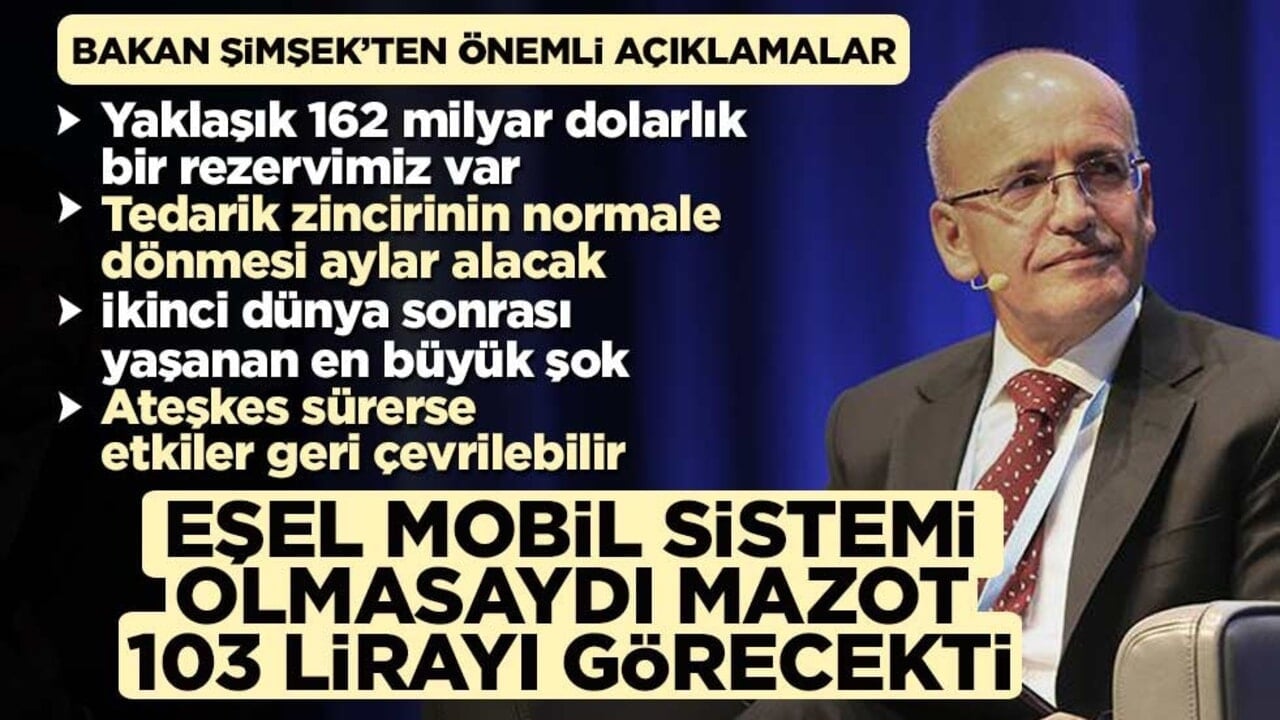 Mehmet Şimşek’ten mazot uyarısı: Eşel mobil sistemi olmasaydı 103 lirayı görecekti