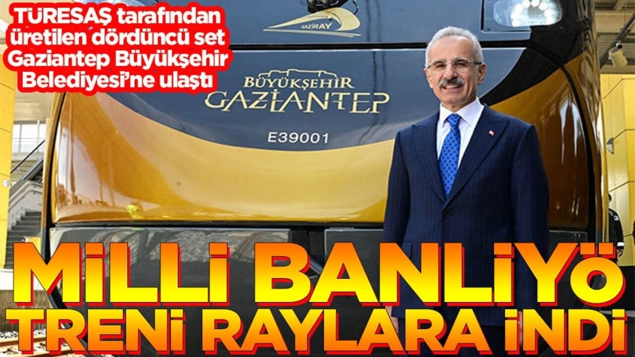 Milli banliyö treni raylara indi