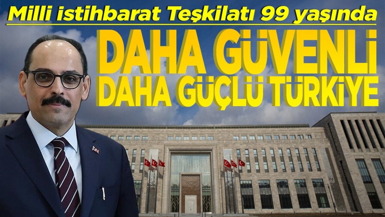 Milli İstihbarat Teşkilatı 99 yaşında Daha güvenli daha güçlü Türkiye