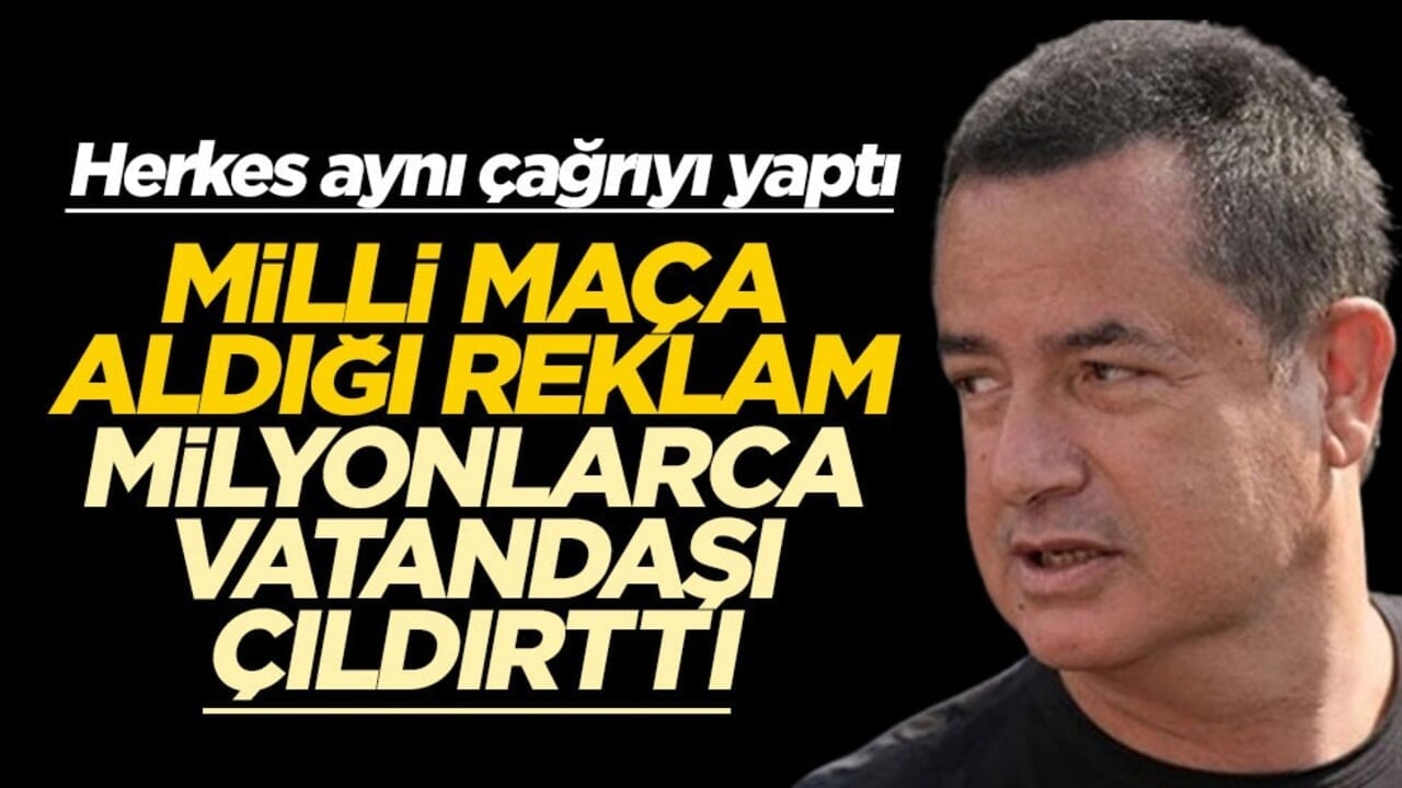 Milli Takım maçındaki reklamı görenler küplere bindi