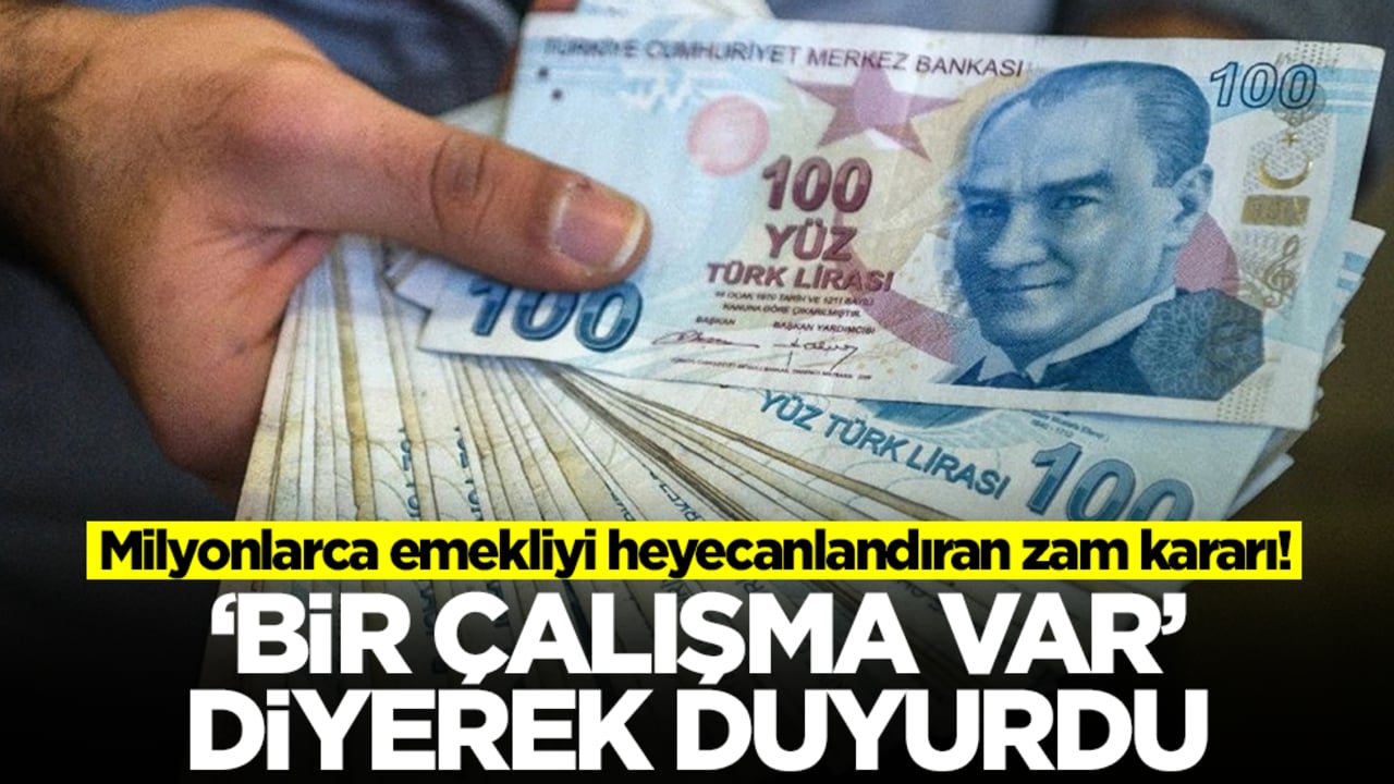 Milyonlarca emekliyi heyecanlandıran zam kararı! 'Bir çalışma var' diyerek açıkladı