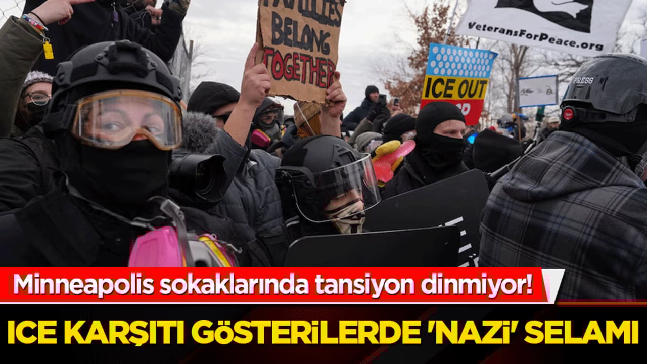 Minneapolis sokaklarında tansiyon dinmiyor! ICE karşıtı gösterilerde 'Nazi' selamı
