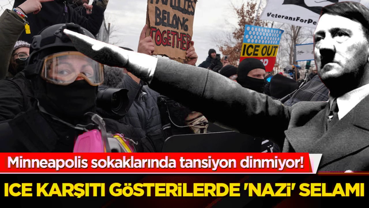 Minneapolis sokaklarında tansiyon dinmiyor! ICE karşıtı gösterilerde 'Nazi' selamı
