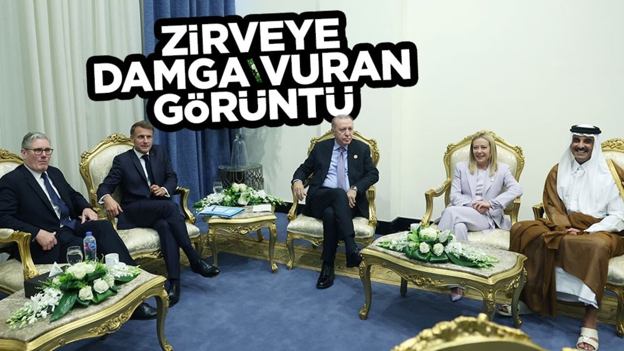 Mısır'daki zirveye damga vuran görüntü