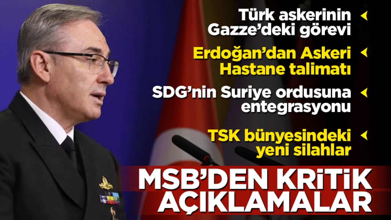 MSB'den Gazze açıklaması: Hazırız!