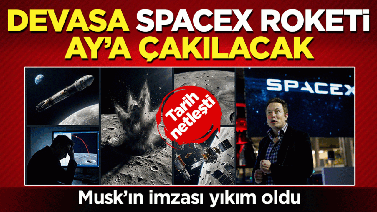 Musk’ın imzası yıkım oldu: Devasa SpaceX roketi Ay’a çakılacak! Tarih netleşti