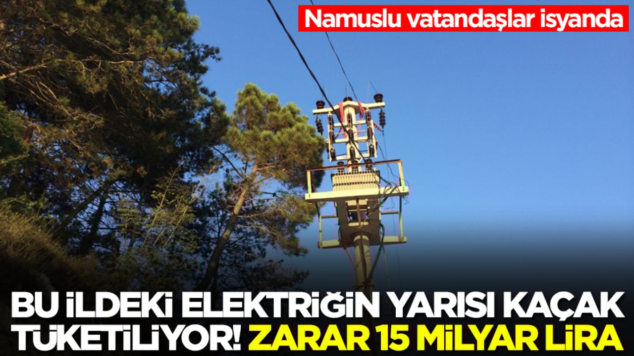 Namuslu vatandaşlar isyanda: Bu ildeki elektriğin yarısı kaçak tüketiliyor! Zarar 15 milyar lira