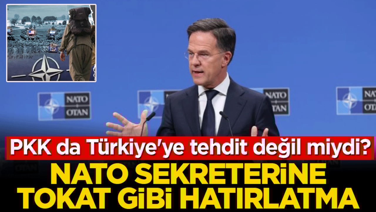 NATO sekreterine tokat gibi hatırlatma! PKK da Türkiye'ye tehdit değil miydi?