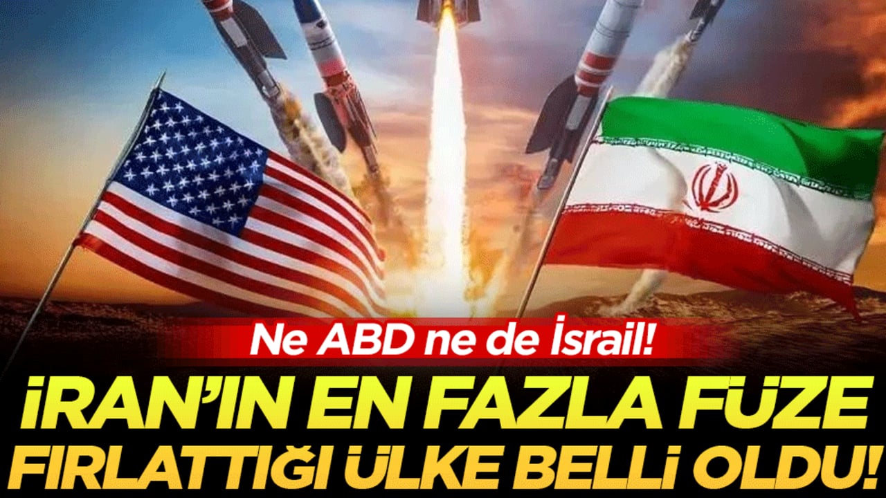 Ne ABD ne de İsrail: İran'ın en çok füze attığı ülke belli oldu!