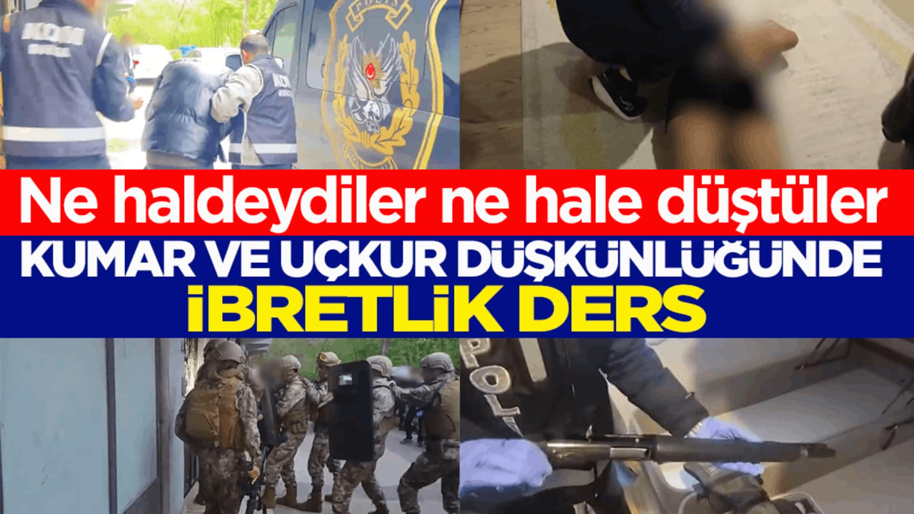 Ne haldeydiler ne hale düştüler! Kumar ve uçkur düşkünlüğünde ibretlik ders