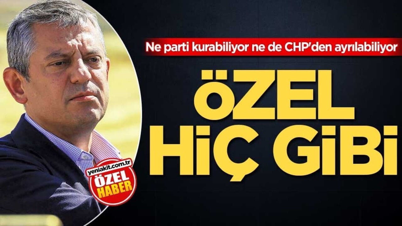 Ne parti kurabiliyor ne de CHP'den ayrılabiliyor! Özel hiç gibi