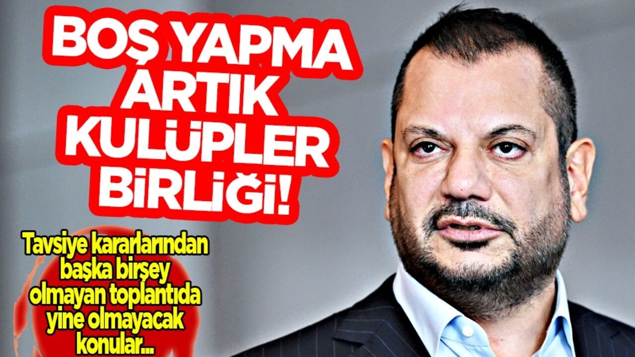 Ne yapacaklarını açıkladılar yine: Boş yapma artık Kulüpler Birliği...