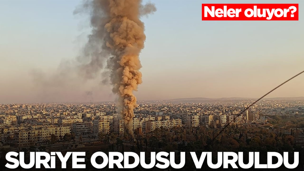Neler oluyor? Suriye ordusu vuruldu