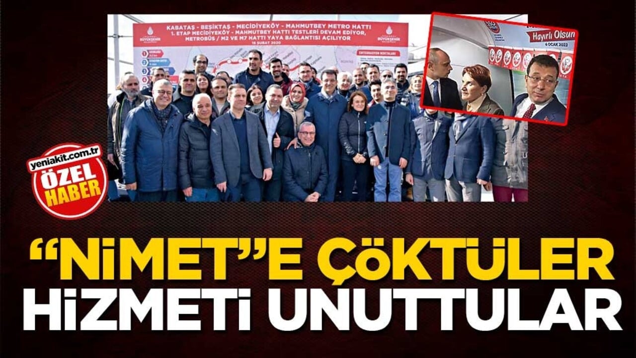 "Nimet"e çöktüler hizmeti unuttular