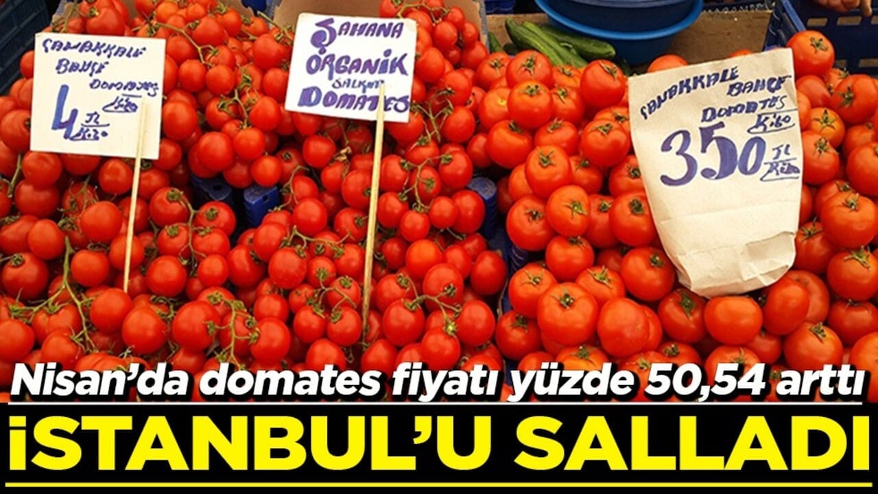 Nisan’da domates fiyatı yüzde 50,54 arttı İstanbul'u salladı