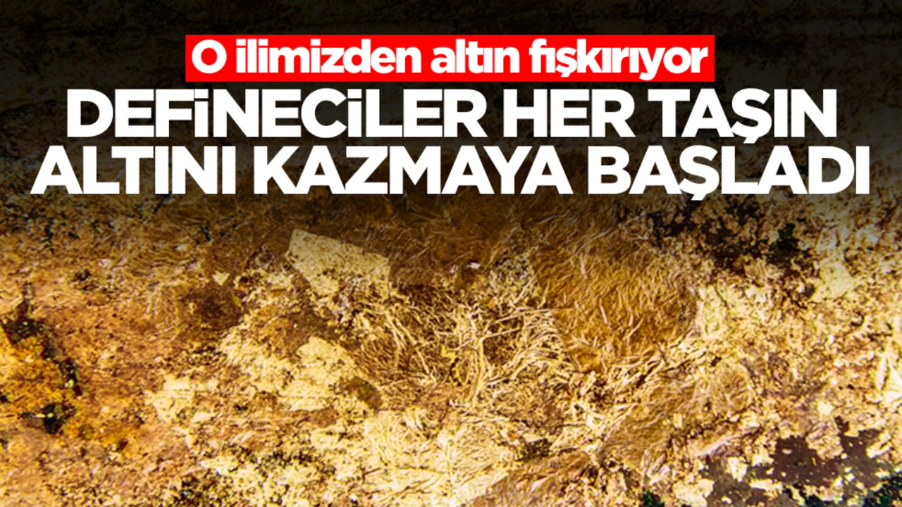 O ilimizden altın fışkırıyor: Defineciler her taşın altını kazmaya başladı