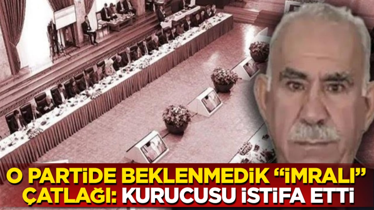O partide beklenmedik "İmralı" çatlağı: Kurucusu istifa etti