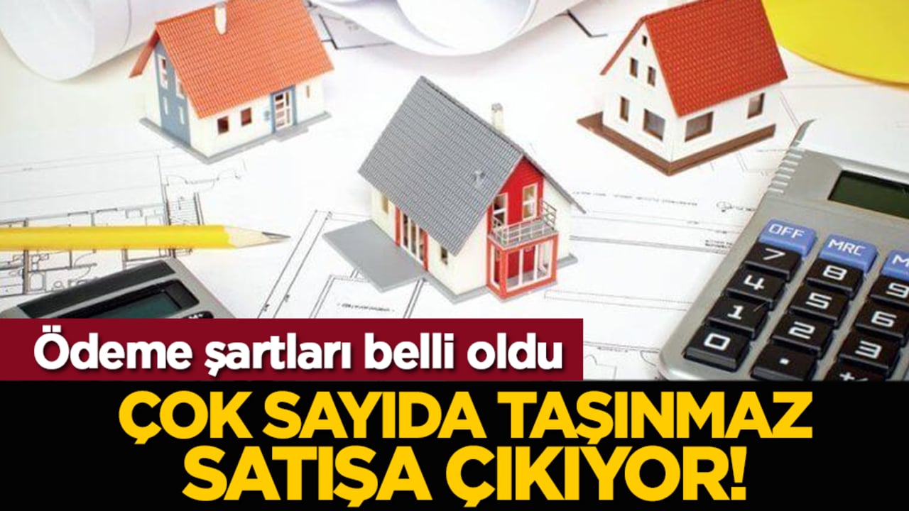 Ödeme şartları belli oldu: Çok sayıda taşınmaz satışa çıkıyor!