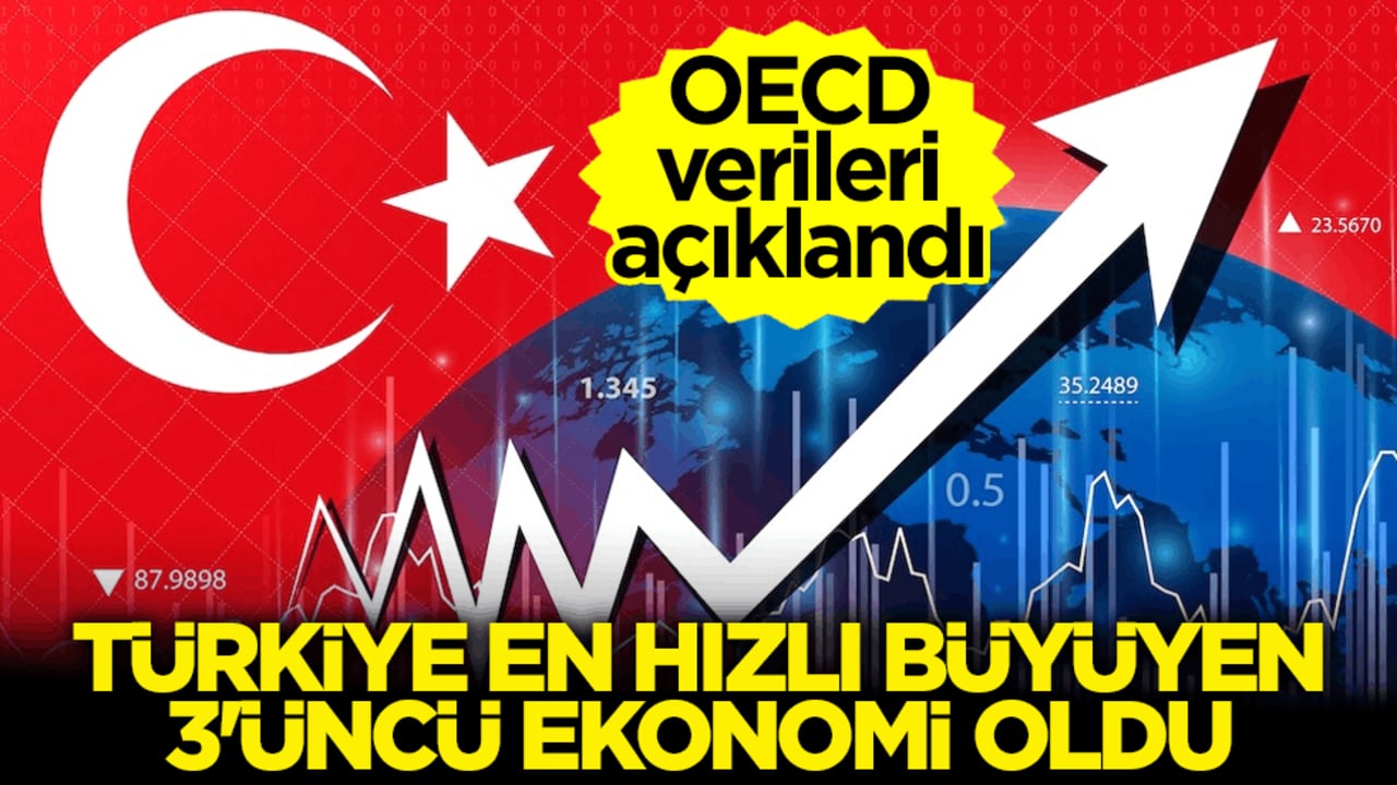 OECD verileri açıklandı: Türkiye en hızlı büyüyen 3'üncü ekonomi oldu