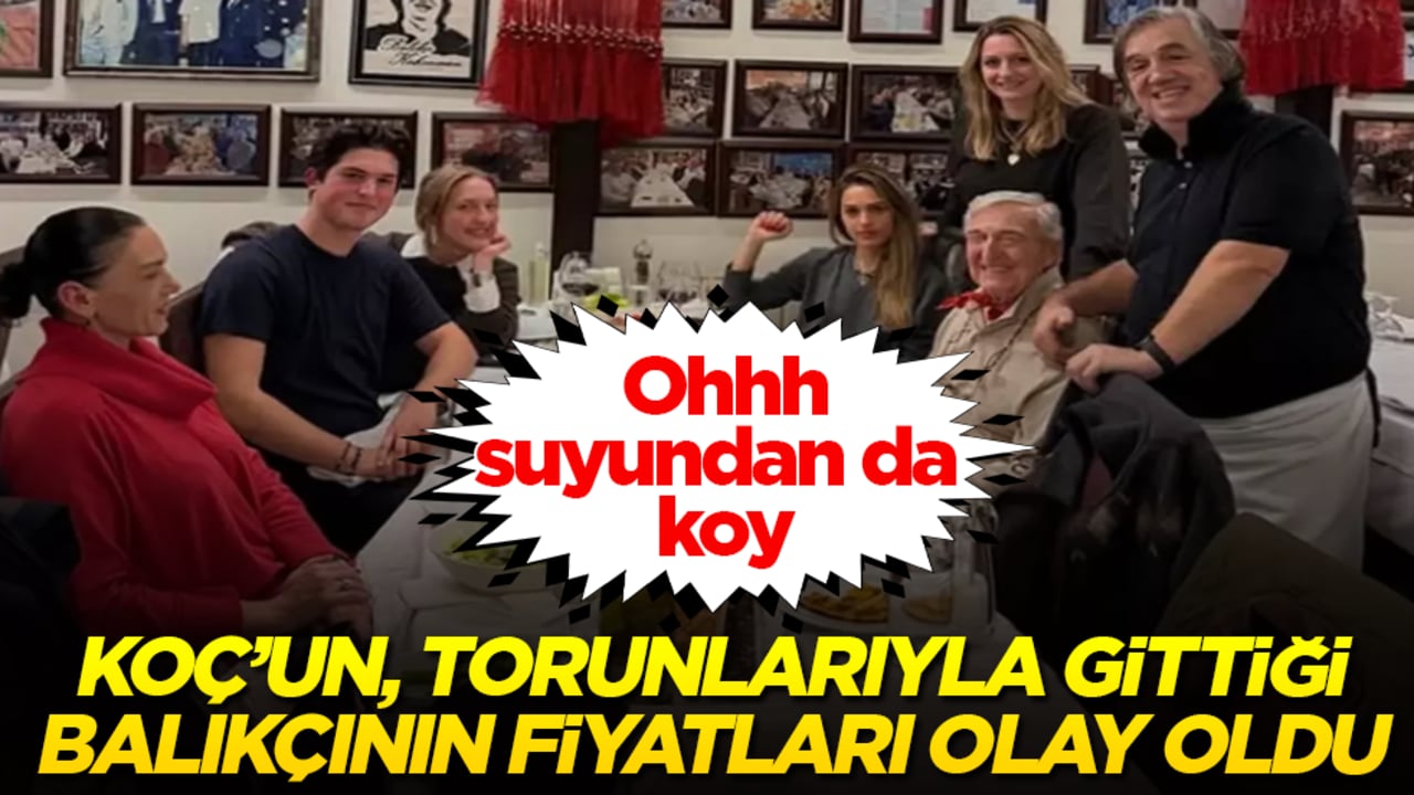 Ohhh, suyundan da koy! Rahmi Koç’un, torunlarıyla gittiği balıkçının fiyatları olay oldu