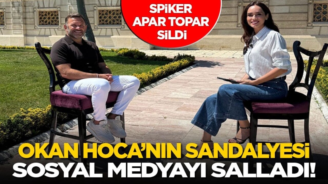 Okan Hoca'nın sandalyesi sosyal medyayı salladı: Spiker apar topar paylaşımı sildi