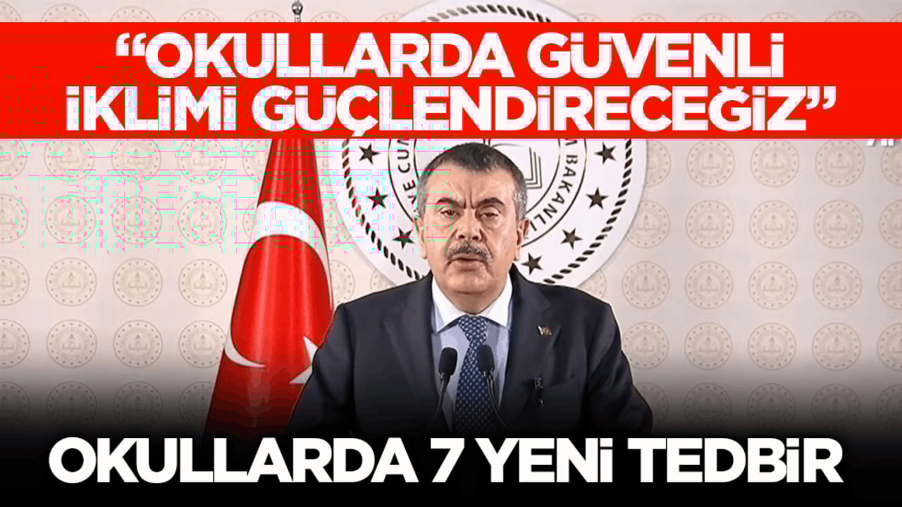 Okullarda 7 yeni tedbir! Bakan Tekin detayları açıkladı