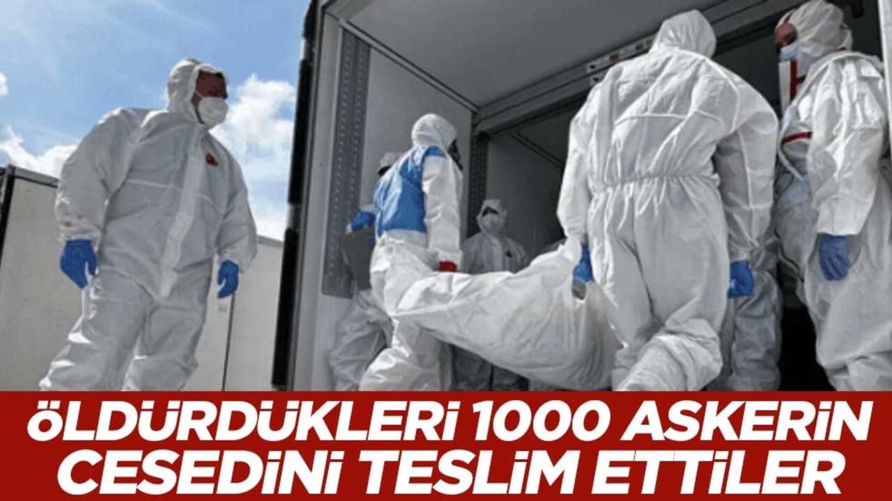 Öldürdükleri 1000 askerin cesedini teslim ettiler