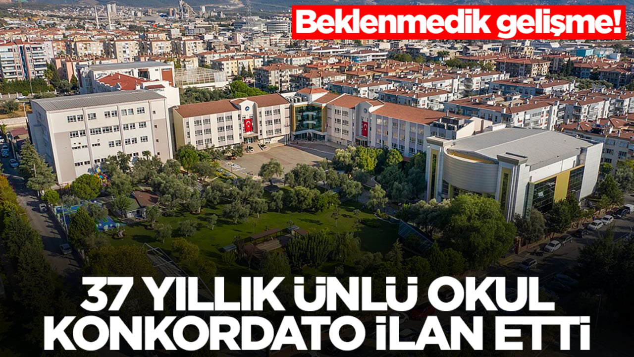 Olmayacak şey oldu: 37 yıllık ünlü okul konkordato ilan etti