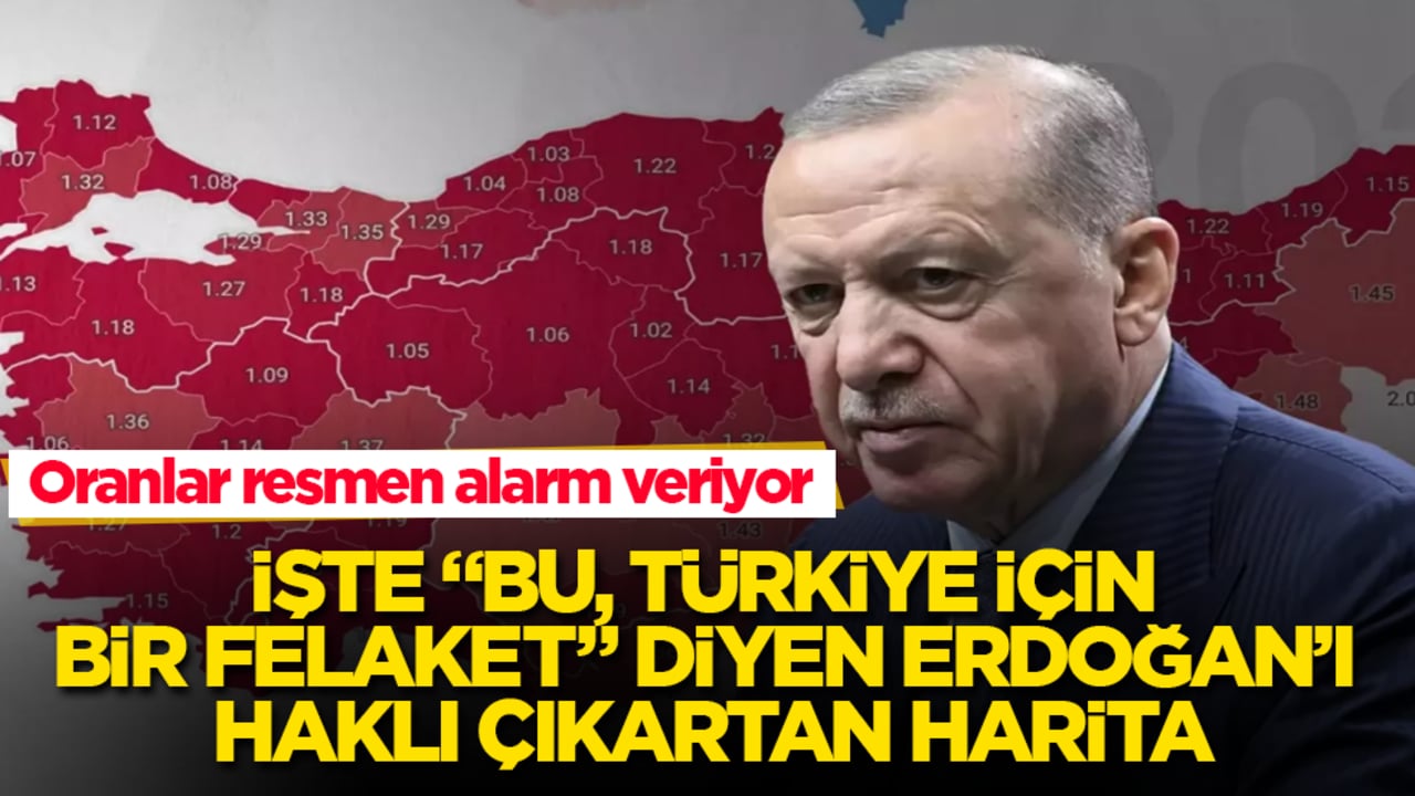 Oranlar resmen alarm veriyor! İşte "Bu, Türkiye için bir felaket" diyen Erdoğan’ı haklı çıkartan harita
