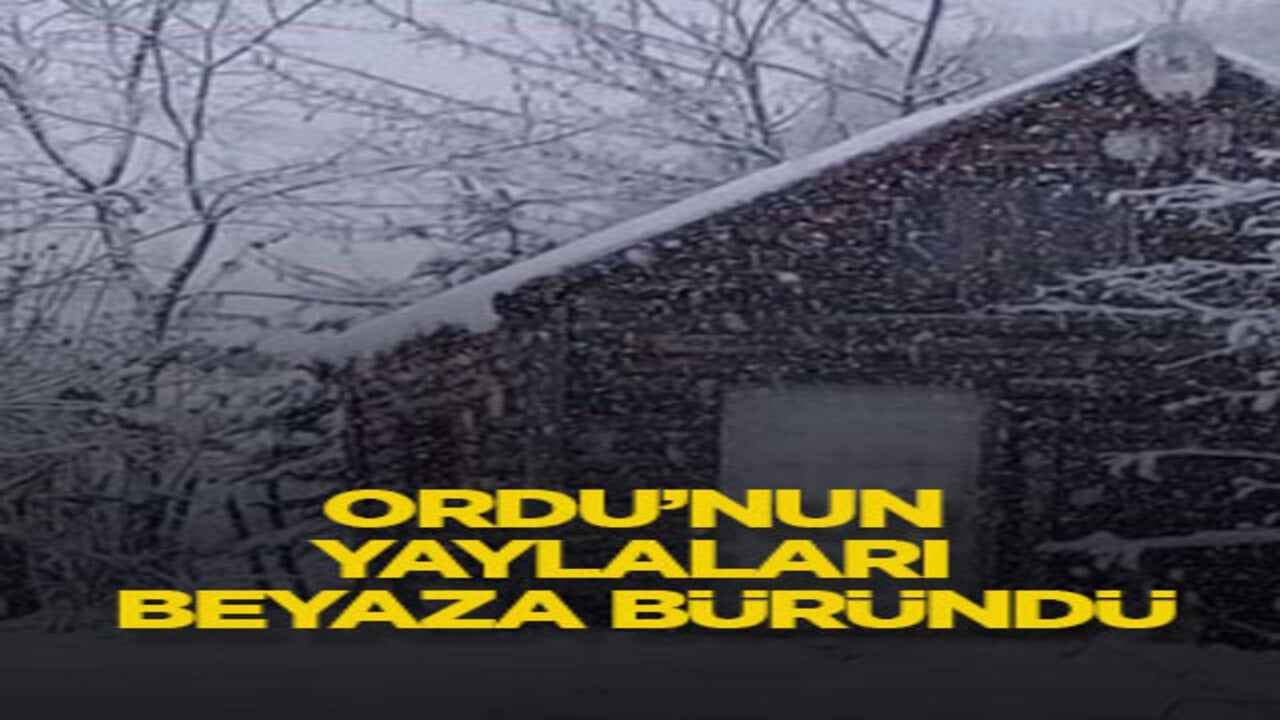 Ordu’nun yaylaları beyaza büründü