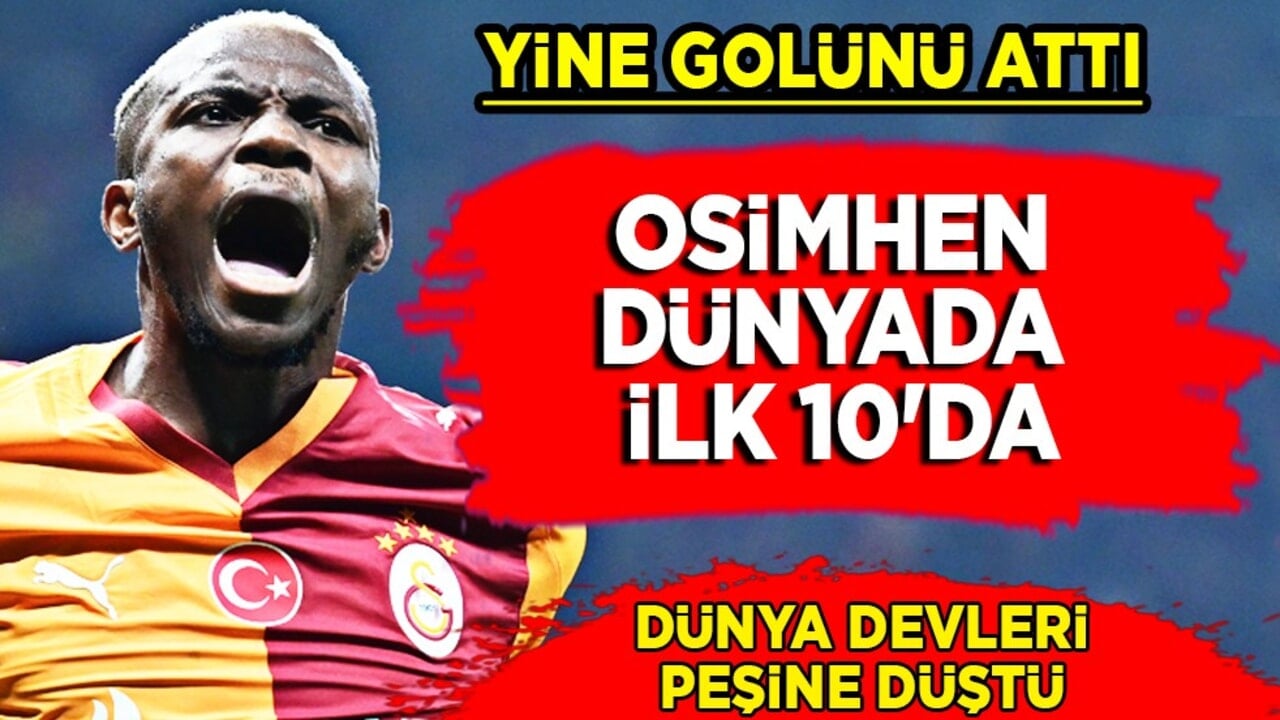 Osimhen dünyada ilk 10'da! Rekor üstüne rekor kırıyor... 