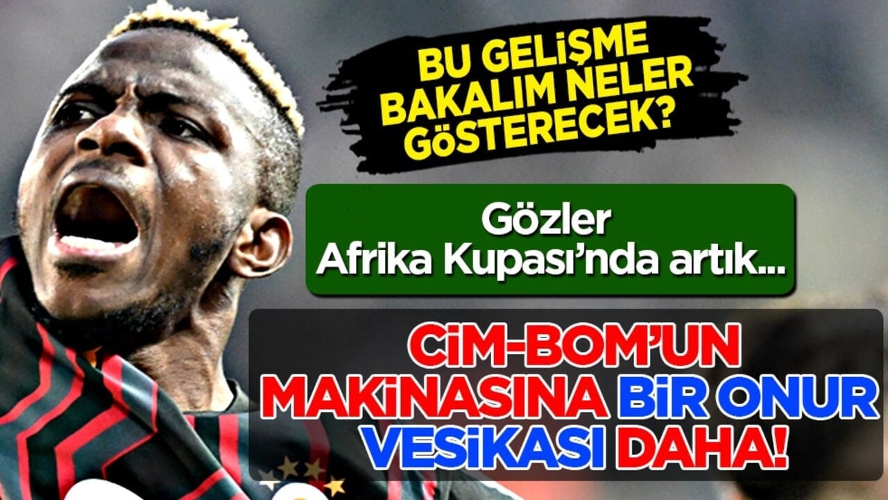 Osimhen yine ters köşe yaptı! Son ayrıntı yine olay oldu! Helal olsun sana be adam!