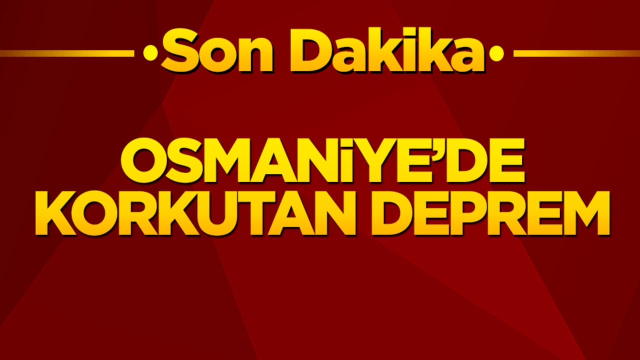 Osmaniye'de korkutan sarsıntı! Yerin 7 kilometre derinliğinde 4.2 büyüklüğünde deprem meydana geldi!