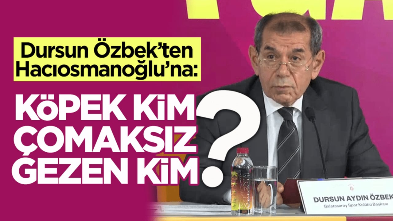 Özbek’ten Hacıosmanoğlu’na yanıt: "Köpek kim çomaksız gezen kim?"