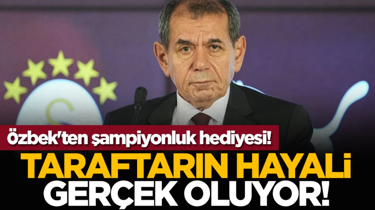 Özbek'ten şampiyonluk hediyesi! Taraftarın hayali gerçek oluyor!