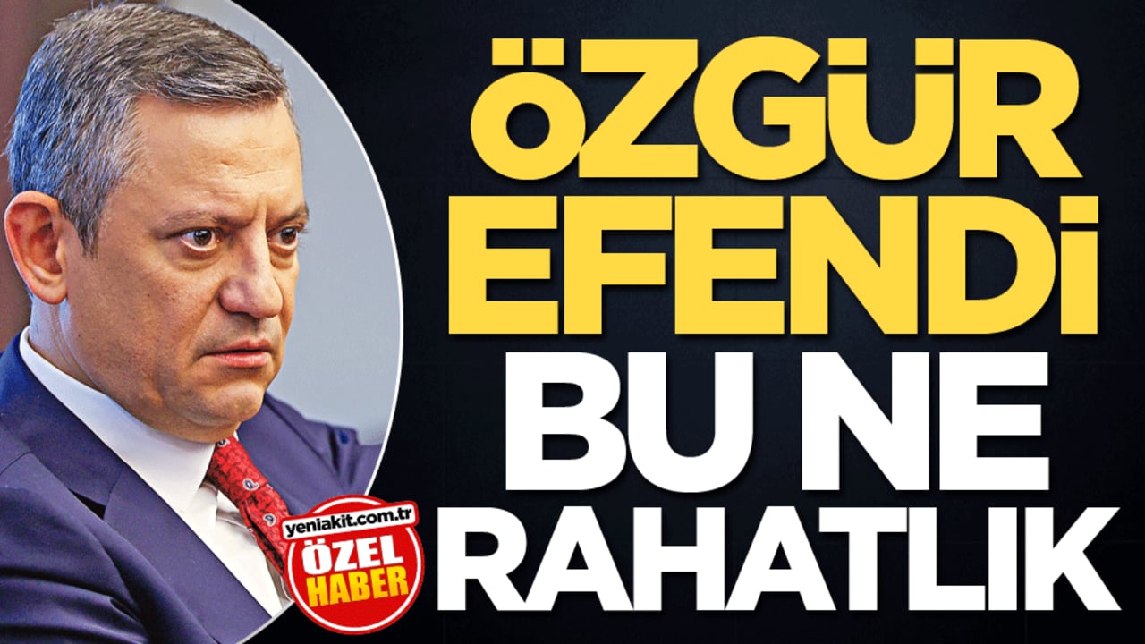 Özgür efendi bu ne rahatlık