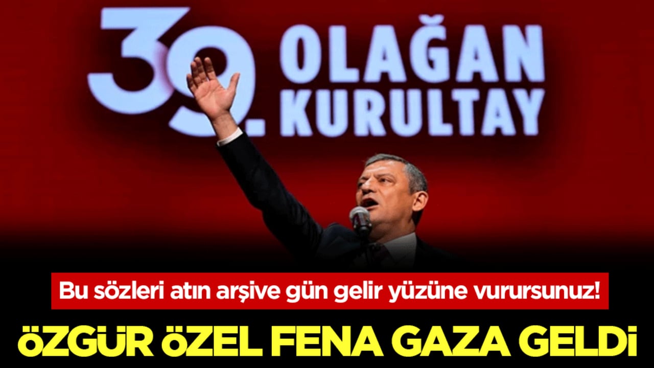 Özgür Özel fena gaza geldi! Bu sözleri atın arşive gün gelir yüzüne vurursunuz