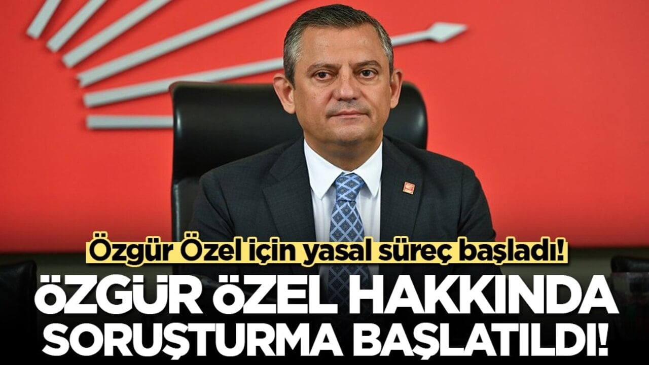 Özgür Özel hakkında yargı mensuplarına hakaret iddiasıyla soruşturma
