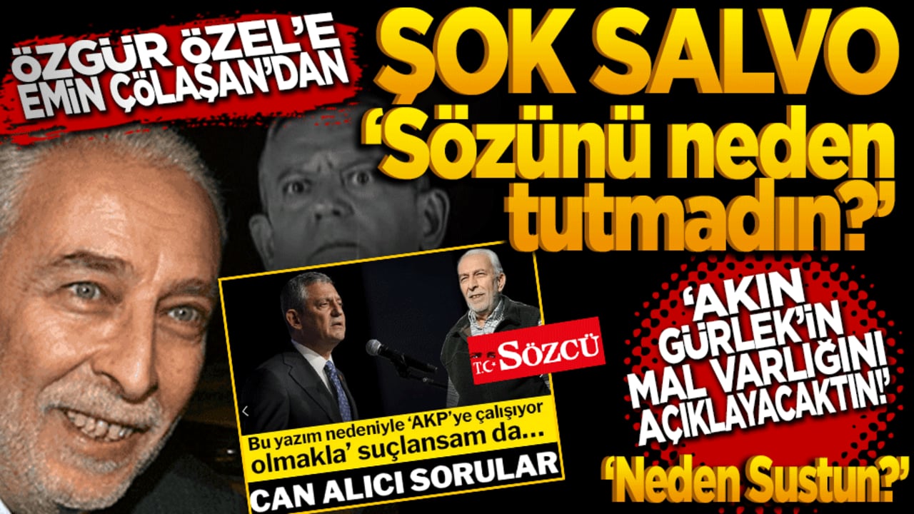 Özgür Özel’e kendi yazarından şok salvolar: "Sözünü neden tutmadın?"