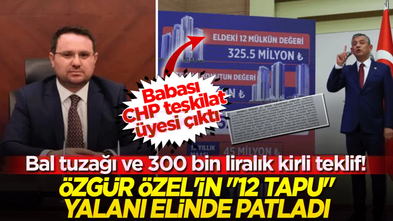 Özgür Özel'in iftira balonu patladı! Kirli kumpas ve rüşvet teklifi ifşa oldu!