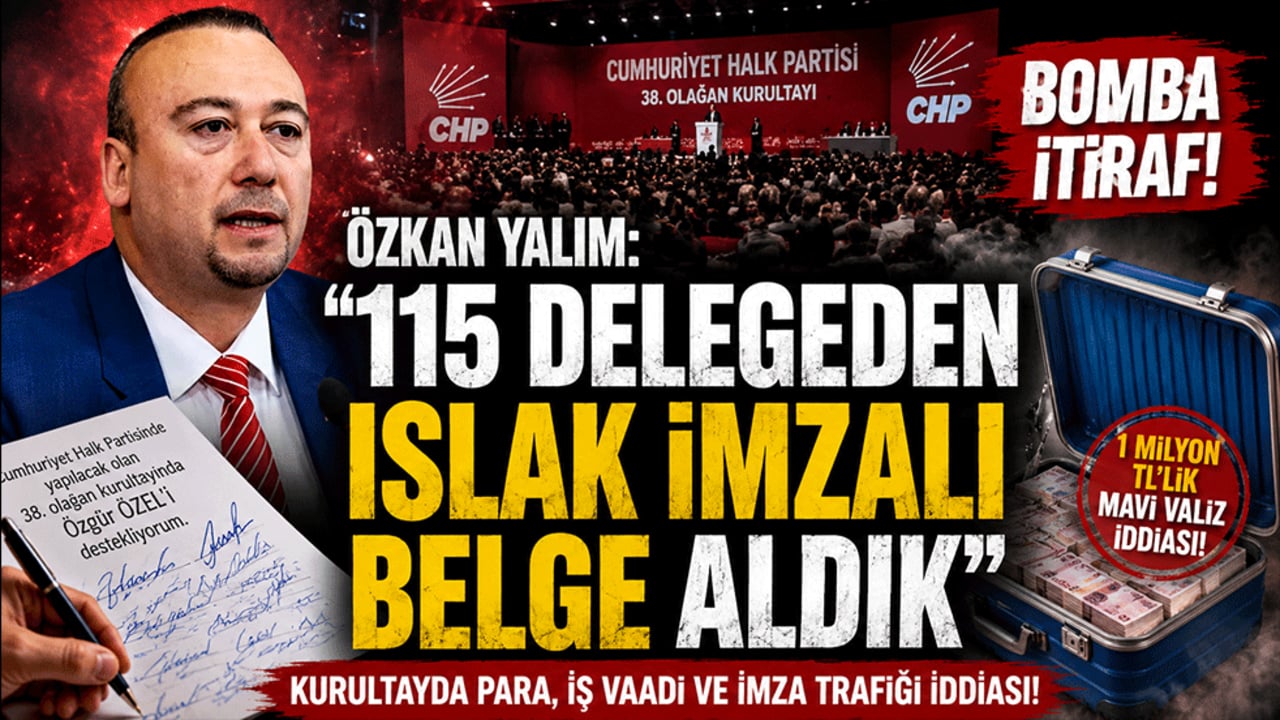 Özkan Yalım'dan kurultay ifadesi: "115 delegeden ıslak imza topladık"