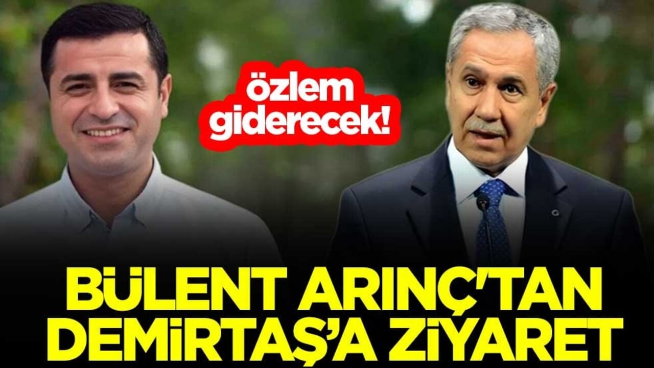 Özlem giderecek! Bülent Arınç'tan Selahattin Demirtaş’a ziyaret