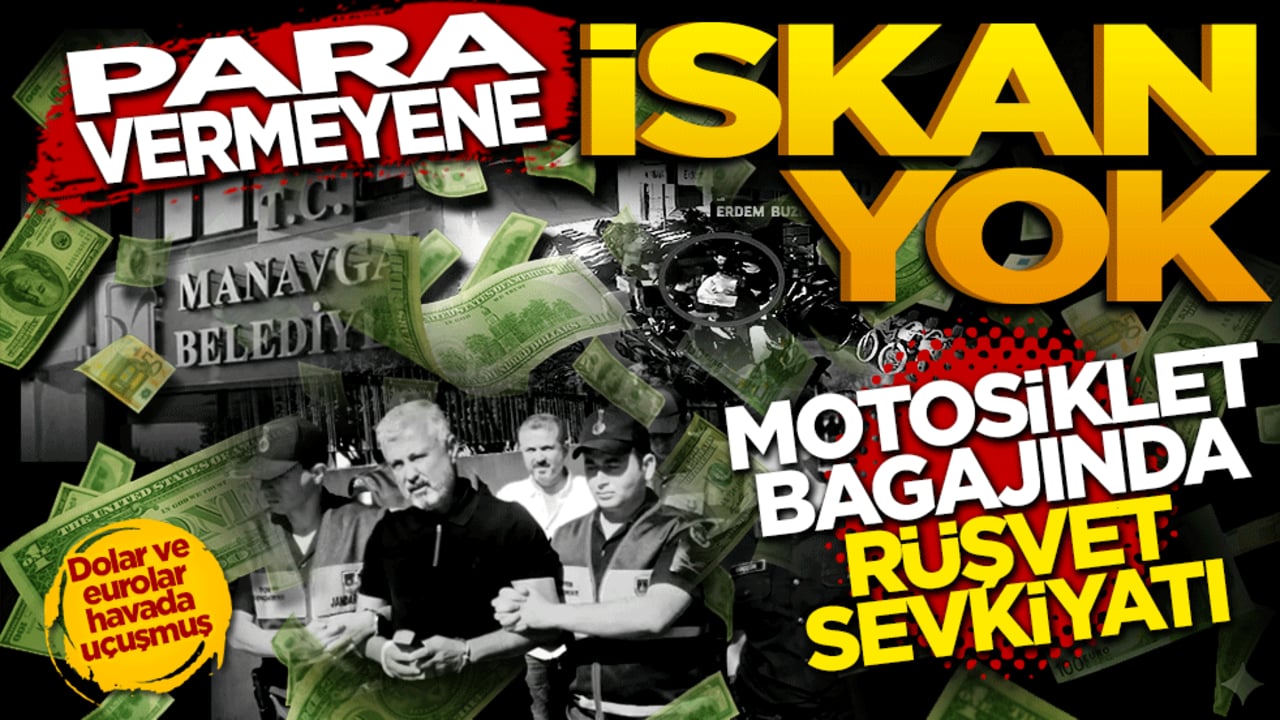 "Para vermeyene iskan yok!" Motosiklet bagajında rüşvet sevkiyatı: Dolar ve eurolar havada uçuşmuş