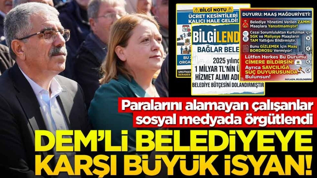 Paralarını alamayan çalışanlar sosyal medyada örgütlendi! DEM'li belediyeye karşı büyük isyan!