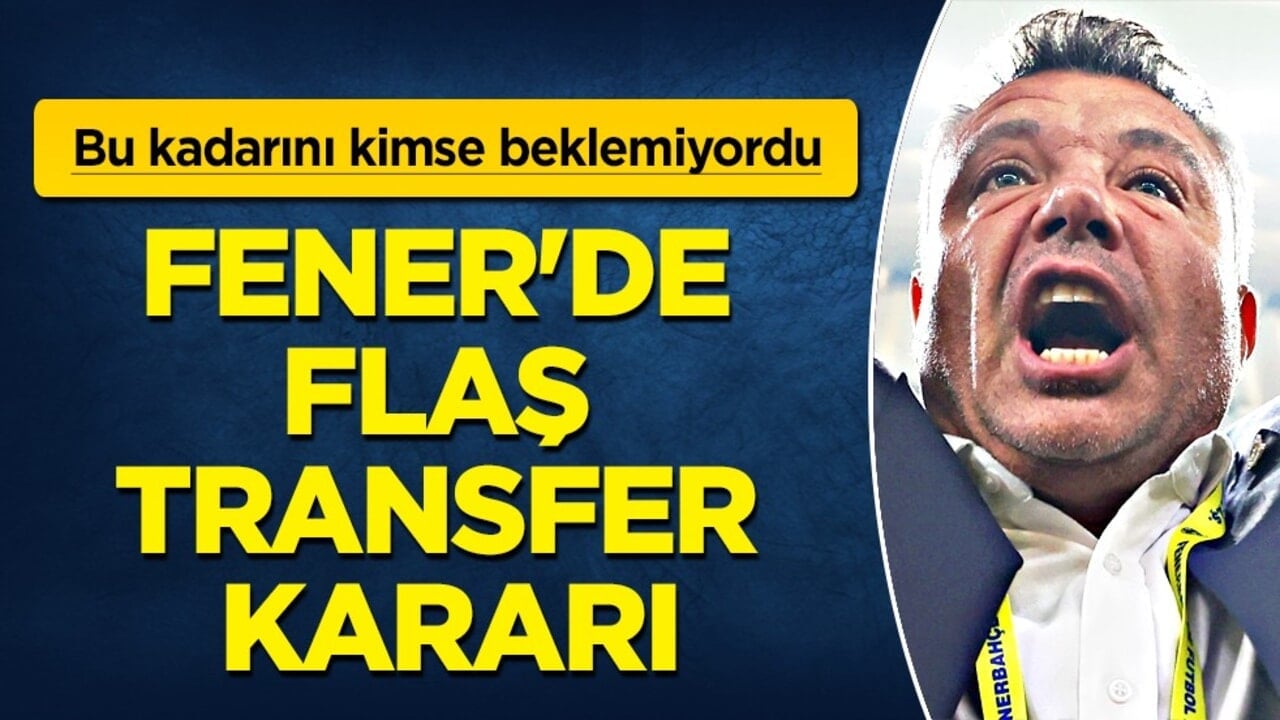 Patır patır ortaya saçılıyordu hani... Fenerbahçe'de flaş transfer kararı